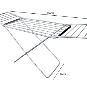 Varal De Chão Com Abas 1,86x0,90x0,56 Em Alumínio